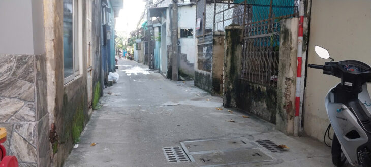 ♥ Nhà Kiệt rộng thẳngTrưng Nữ Vương, 2 tầng đúc kiên cố, sạch đẹp, ở ngay, 2.55 tỷ