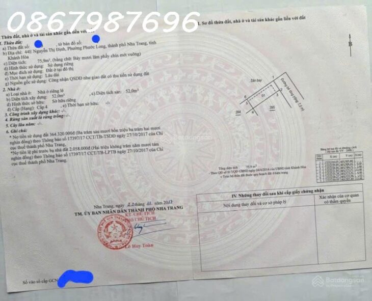 Bán Nhà Cấp 4 Mặt Tiền Đường Nguyễn Thị Định, Phường Phước Long, TP Nha Trang – Giá 4,3 Tỷ