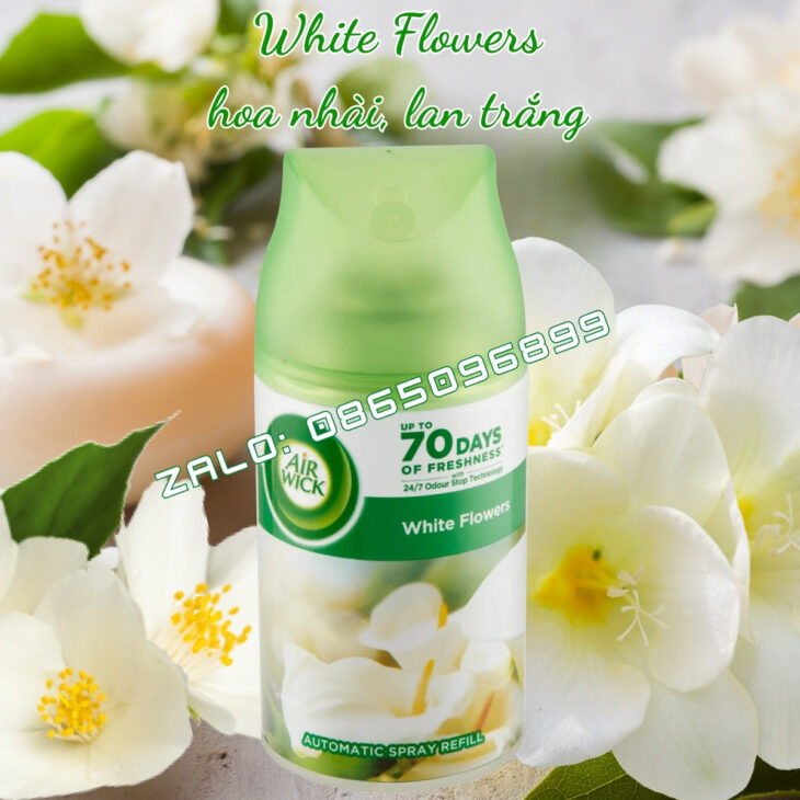 BÌNH XỊT TINH DẦU TỰ ĐỘNG AIR WICK 250ML, TINH DẦU NHẬP KHẨU CAO CẤP, THƠM PHÒNG, THƯ GIÃN