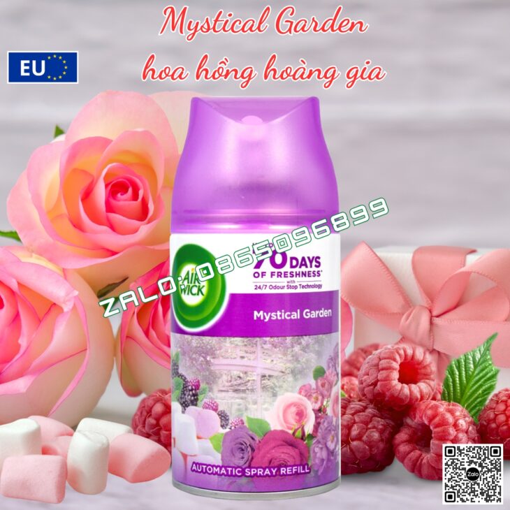 BÌNH XỊT TINH DẦU THIÊN NHIÊN AIR WICK 250ml, THƠM PHÒNG, HỖ TRỢ KHỬ MÙI, NHẬP KHẨU CHÂU ÂU