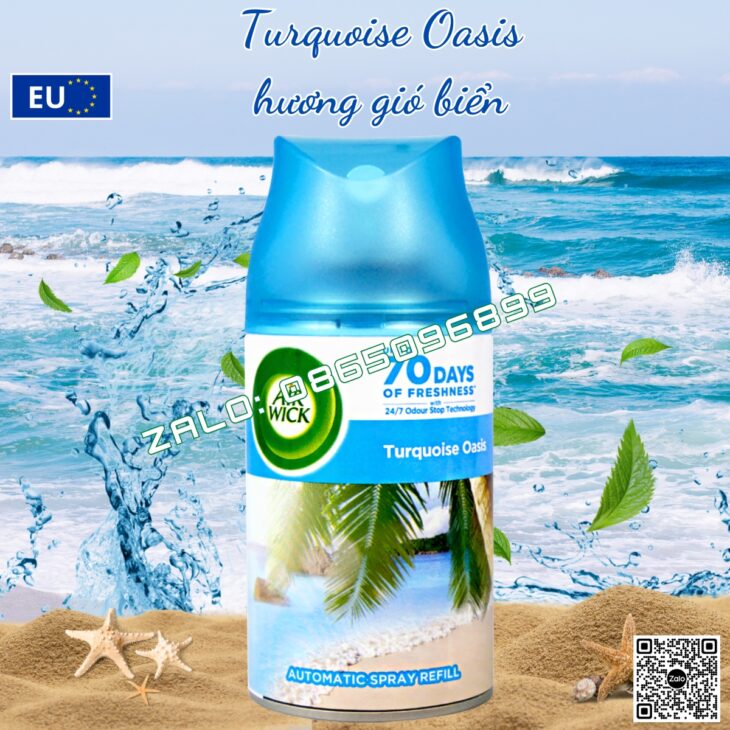 BÌNH XỊT TINH DẦU THIÊN NHIÊN AIR WICK 250ml, THƠM PHÒNG, HỖ TRỢ KHỬ MÙI, NHẬP KHẨU CHÂU ÂU