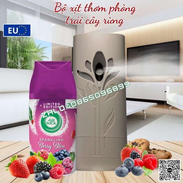 BỘ TINH DẦU XỊT TỰ ĐỘNG AIR WICK 250ML NHẬP KHẨU CHÂU ÂU, THƠM PHÒNG, HỖ TRỢ KHỬ MÙI, THƯ GIÃN