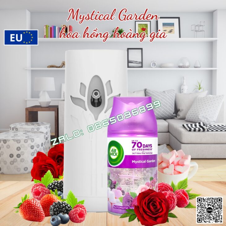 BỘ TINH DẦU XỊT TỰ ĐỘNG AIR WICK 250ML NHẬP KHẨU CHÂU ÂU, THƠM PHÒNG, HỖ TRỢ KHỬ MÙI, THƯ GIÃN