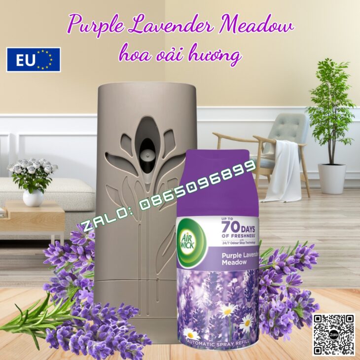 BỘ TINH DẦU XỊT TỰ ĐỘNG AIR WICK 250ML NHẬP KHẨU CHÂU ÂU, THƠM PHÒNG, HỖ TRỢ KHỬ MÙI, THƯ GIÃN
