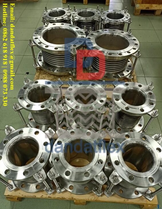 Khớp nối giãn nở dạng vỏ áo, Khớp giãn nở inox, Ống bù trừ giãn nở, Mối nối mềm inox, Khớp nối chống