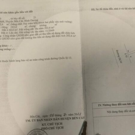 Nhà mặt tiền QL13 ngay chợ Bến Lớn Giá đầu tư