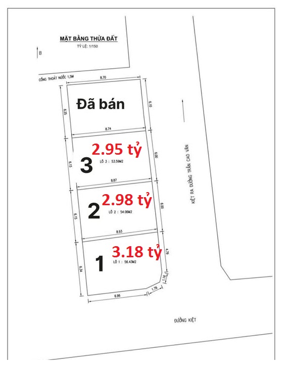 ► Đất 2 mặt Kiệt 6m Gần Chợ Kỳ Đồng, Ô tô đậu, 57m2, ngang 6m, thông thoáng, 3.18 tỷ