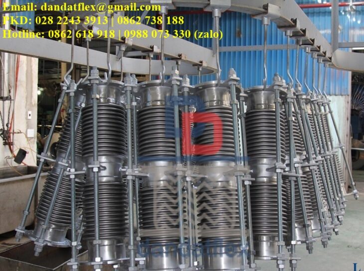 Khớp nối giãn nở dạng vỏ áo, Khớp giãn nở inox, Ống bù trừ giãn nở, Mối nối mềm inox, Khớp nối chống
