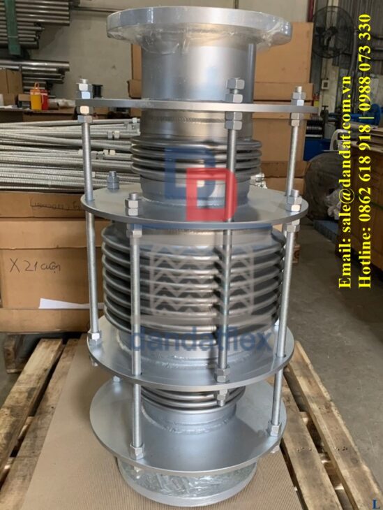 Khớp nối giãn nở dạng vỏ áo, Khớp giãn nở inox, Ống bù trừ giãn nở, Mối nối mềm inox, Khớp nối chống