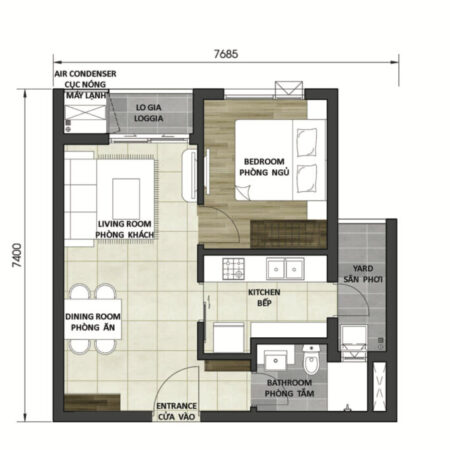 BÁN GẤP D-HOMME Q6 căn 1PN chỉ 3.55ty – Không phát sinh
