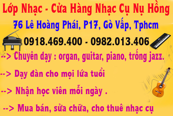 Học đàn organ tại lớp nhạc nụ hồng gò vấp, tphcm, học organ ( căn bản, nâng cao )