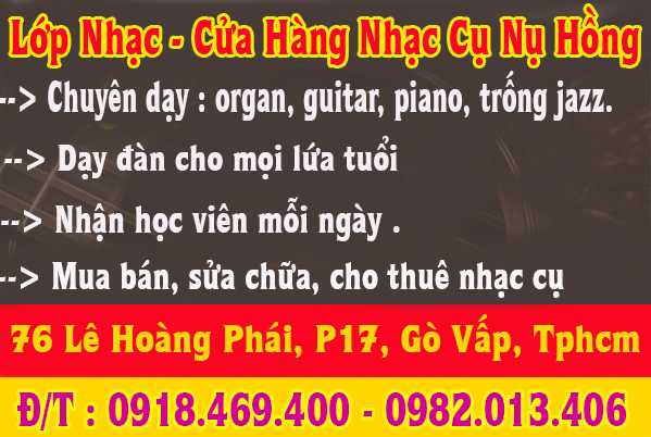 Học đàn organ tại lớp nhạc nụ hồng gò vấp, tphcm, học organ ( căn bản, nâng cao )