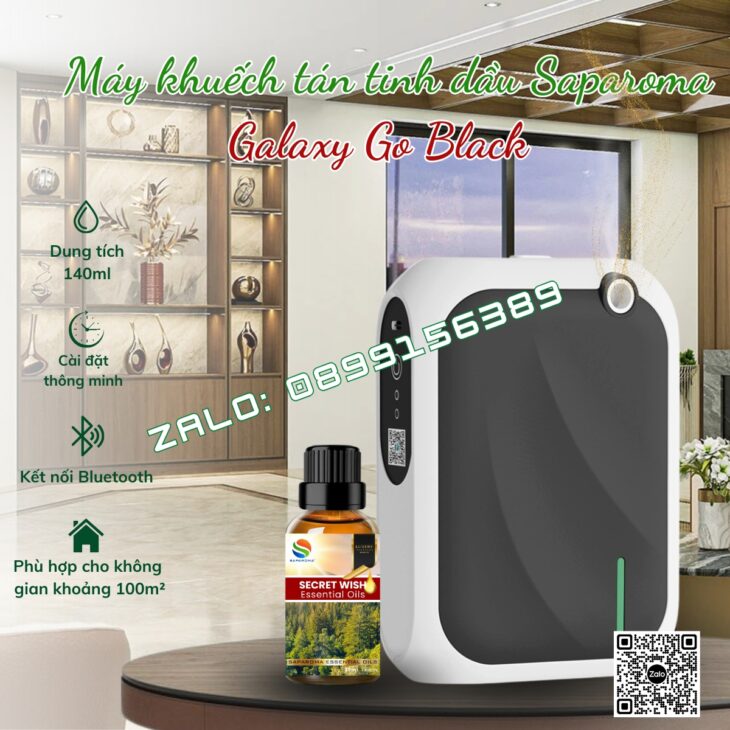 MÁY TẠO HƯƠNG THƠM CHUYÊN NGHIỆP SAPAROMA, PHUN TINH DẦU TRỰC TIẾP, TÙY CHỈNH CÀI ĐẶT THEO YÊU CẦU