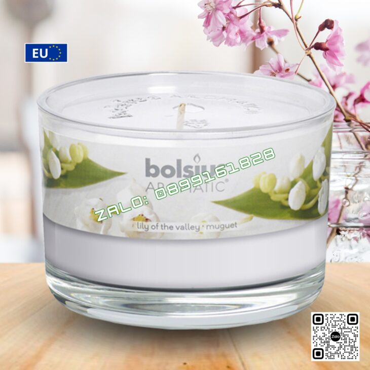 NẾN THƠM CAO CẤP BOLSIUS 155g, DECOR TRANG TRÍ, HỖ TRỢ KHỬ MÙI, QUÀ TẶNG Ý NGHĨA
