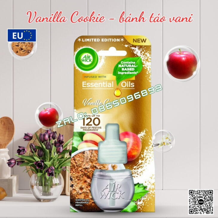 Lọ tinh dầu thiên nhiên Air Wick 19ml, thơm phòng, hỗ trợ khử mùi, nhập khẩu chính hãng Châu Âu