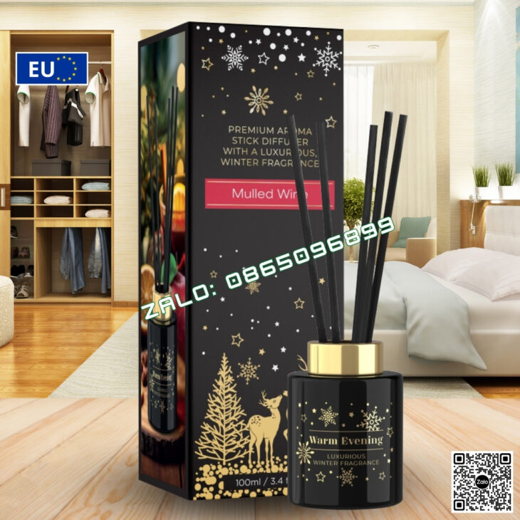 TINH DẦU KHUẾCH TÁN QUE MÂY BARTEK 100ml, TINH DẦU THIÊN NHIÊN, THƠM PHÒNG, KHỬ MÙI, CHÍNH HÃNG