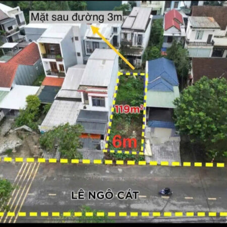 ???? Đất Mặt Tiền Đường Lê Ngô Cát – P. Thủy Xuân – TP Huế – 119m2 (ngang 6)