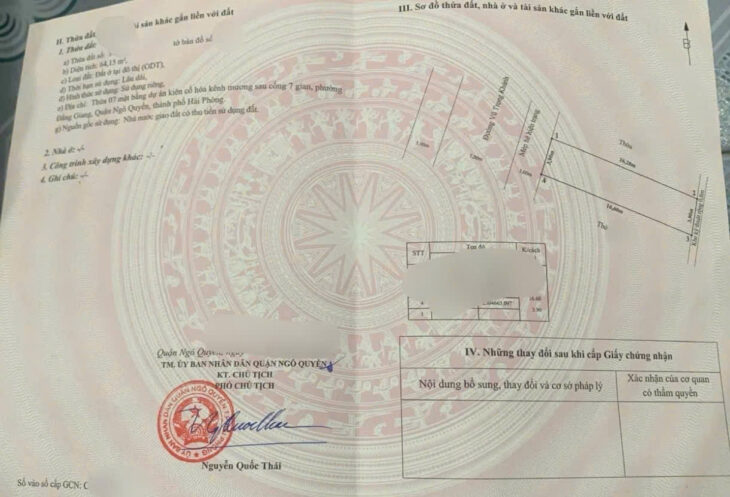 Bán đất mặt đường Vũ Trọng Khánh – 64m – view Hồ, Giá 8 tỉ, gần Lạch Tray