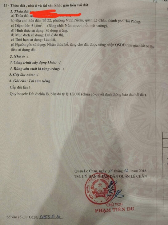 Bán đất Khúc Thừa Dụ, 51m, ngõ 4m ô.tô ra vào, Giá 2.55 tỉ cực hiếm
