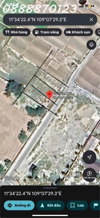 1 tỷ 385 triệu – bán gấp 2 lô đất 5x20m (100m2) full thổ cư – cách biển chỉ 10m gia đình cần