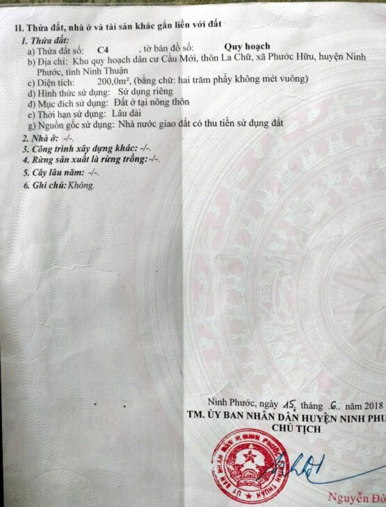 ???? BÁN LÔ ĐẤT TÁI ĐỊNH CƯ LA CHỮ – GIÁ TỐT CHỈ 495 TRIỆU ????