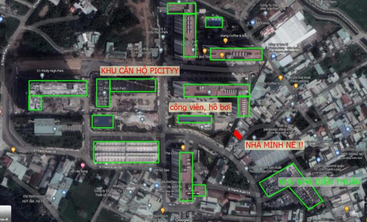 ????NHÀ 2 MT NGAY CỔNG KHU PICITY TX13 TIỆN KINH DOANH 6.2 tỷ