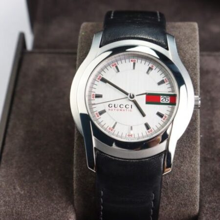 Đồng Hồ Nam : Gucci YA055207 Dây Da Automatic – Size 38mm – Fullbox…