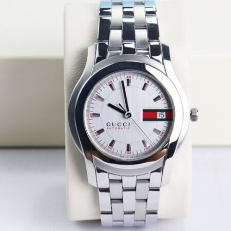 ĐH Nam : Gucci Automatic Dây thép 3 kim 1 lịch – New 99% – Size 38mm
