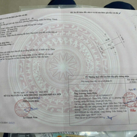 ĐẤT ĐẸP – GIÁ TỐT – Vị Trí Đắc Địa Tại Khu đấu giá QSD đất Thờn Bơn, Phường Biên Giang, Quận Hà