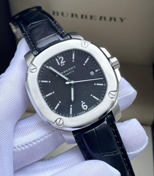 ĐH Nam : Burberry Britain BBY1202 Automatic, Dây Da, Size 43mm – Fullbox…