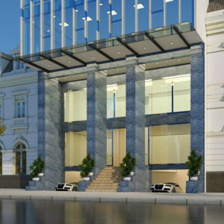 BUILDING VĂN PHÒNG THƯƠNG MẠI MP PHẠM VĂN ĐỒNG, CẦU GIẤY, DT 300M2, 7 TẦNG NỔI, TUM, HẦM. 400
