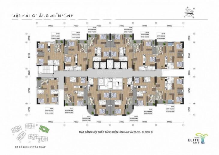 Gà đẻ trứng vàng Tecco Elite căn 2PN có lãi 13,5%/năm, cam kết cho thuê 9tr/ tháng, CK thêm 5,5%