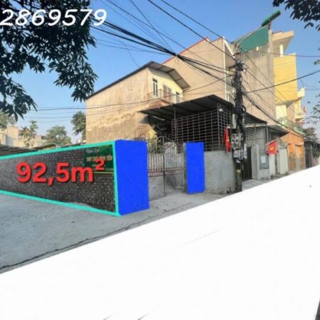 CHÍNH CHỦ CẦN BÁN LÔ ĐẤT PHỐ HỒ XUÂN HƯƠNG, TÍCH SƠN, VĨNH YÊN, VĨNH PHÚC 92M FULL THỔ CƯ