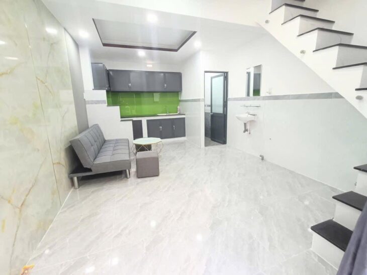 Bán nhà mới xây xịn xò – Nhà 1 trệt 1 lầu 2pn 2wc, NGAY NGÃ TƯ THUE ĐỨC