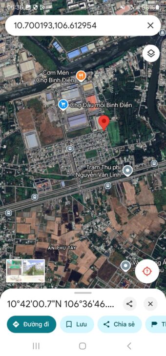 ???? BÁN GẤP 80M² ĐẤT DỰ ÁN CHỢ BÌNH ĐIỀN – QUẬN 8 CHỈ 58 TR/M2 ????