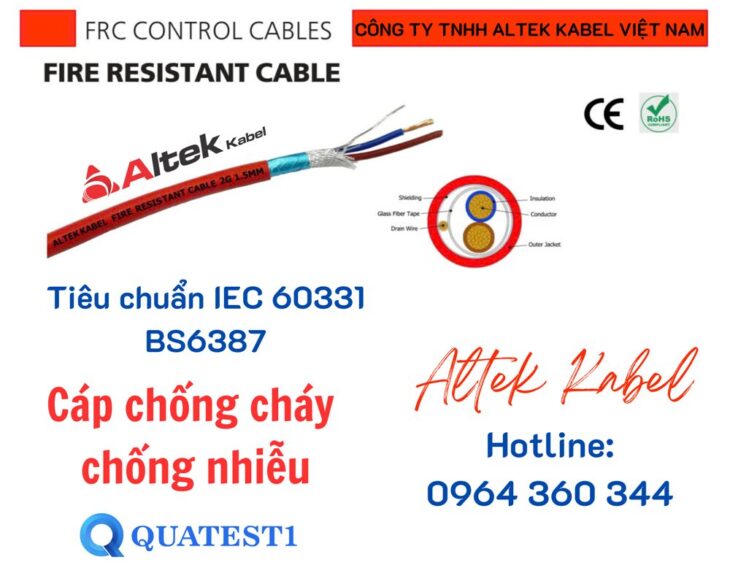 Hàng sẵn kho – Cáp tín hiệu chống cháy, chống nhiễu (Al Foil)