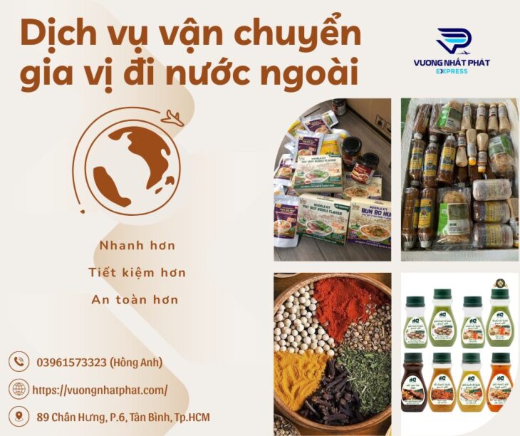 Những lưu ý khi gửi gia vị đi nước ngoài
