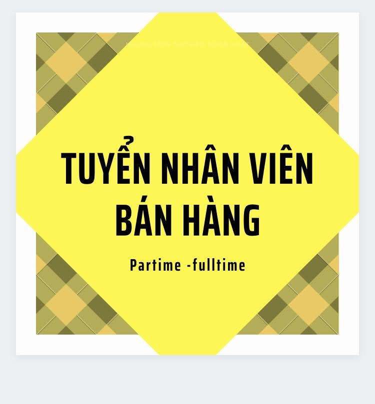 Đại lí đồ uống bổ sung nhân viên làm parttime Thời Vụ