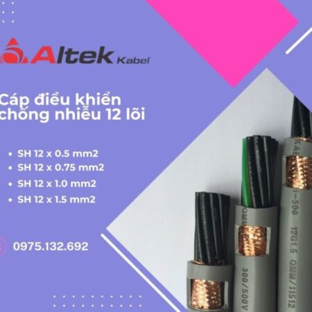 Cáp điều khiển chống nhiễu 12 lõi Altek Kabel đầy đủ kích thước