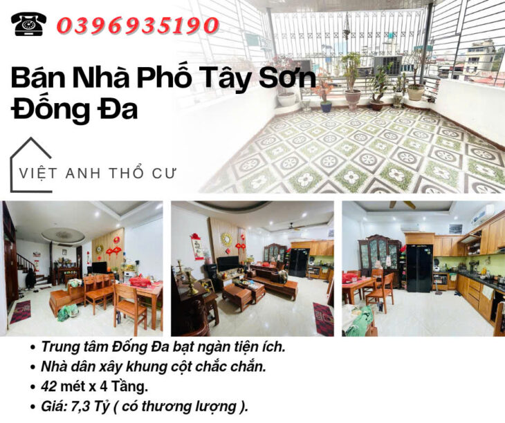 Bán nhà phố Tây Sơn_Nhà Dân Xây_Full Nội Thất_42mx4T_Giá: 7.3 Tỷ_Lh: 0396935190.