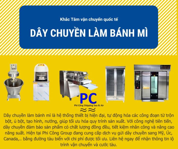 GỬI MÁY LÀM BÁNH MÌ ĐI MỸ TẠI SÀI GÒN