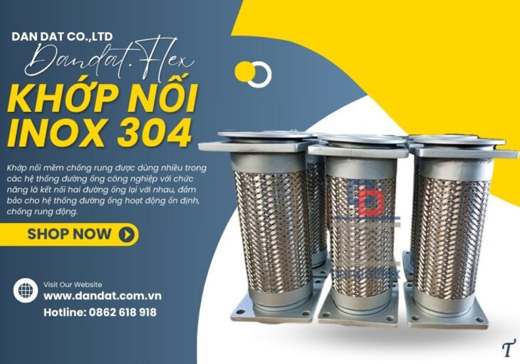 Khớp nối inox nối bích/ Khớp nối mềm chống rung/ khớp nối kim loại nối ren/ khớp nối mềm máy bơm