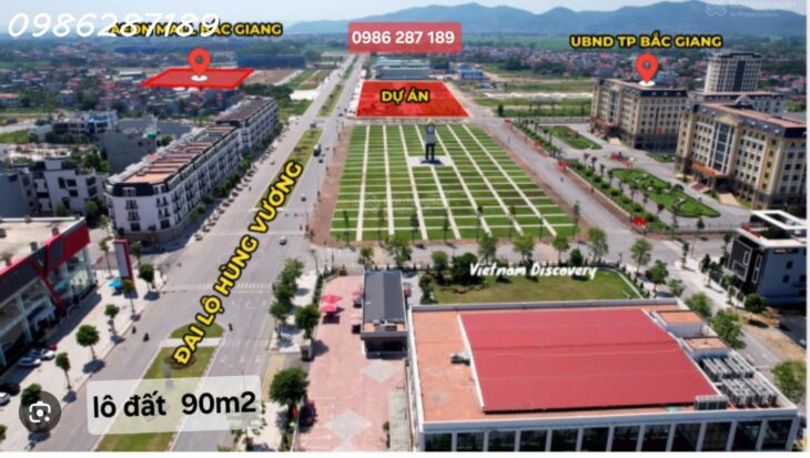 CHÍNH CHỦ CHUYỂN NHƯỢNG LÔ ĐẤT VIP KHU ĐÔ THỊ PHÍA NAM, XÃ TÂN TIẾN, TP. BẮC GIANG