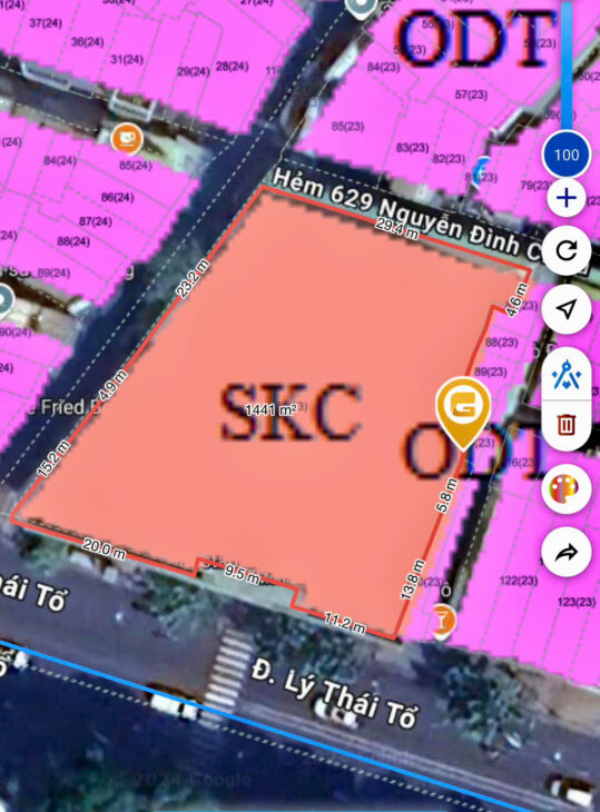 Góc 2 MT siêu HOT số 120 Lý Thái Tổ, Q3. DT: 35x40m. Trệt 2 lầu_Giá 35.000USD