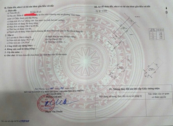 Bán nhà khu đô thị Việt Phát Vĩnh Niệm, 63m 4 tầng, đường 12m vỉa hè, Giá 5.2 tỉ