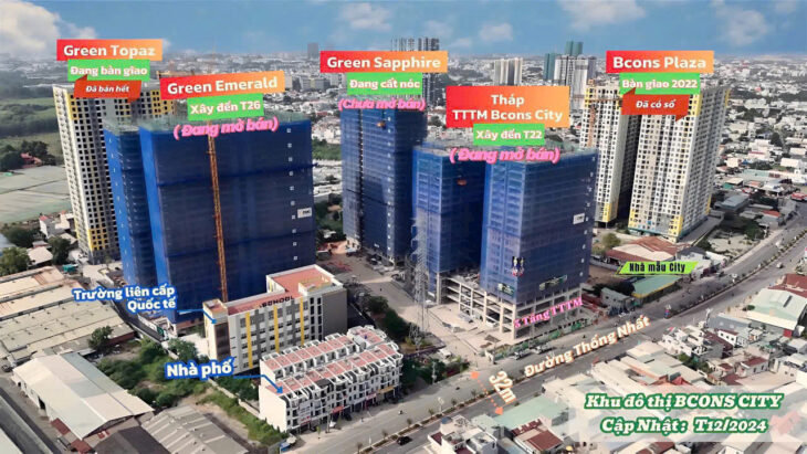 Bán căn 1PN Tháp Emerald – Bcons City. Có HĐ thuê lại 9tr/tháng. Gía chỉ 11ty665