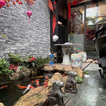 Siêu phẩm nhà PHÚC ĐỒNG NGUYỄN VĂN LINH 6 tầng bể cá koi thang máy full nộit thất cao cấp