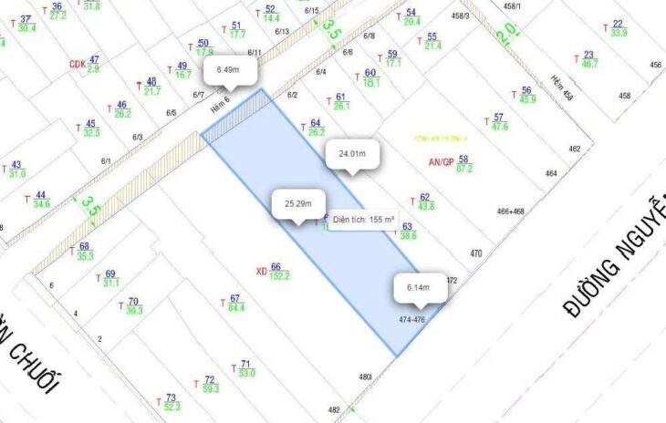 NHÀ MẶT TIỀN 474-476 NGUYỄN ĐÌNH CHIỂU, QUẬN 3, 147m giá chỉ còn 88 tỷ