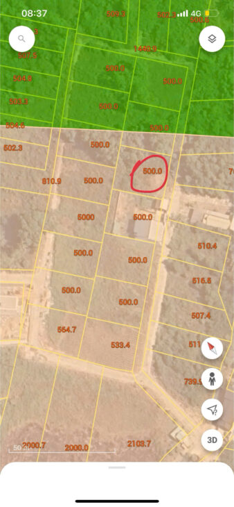 Bán đất đường bào Phú Quốc, Dương Tơ, 500m², 3 tỷ, sổ đỏ, đất sườn đôi view biển