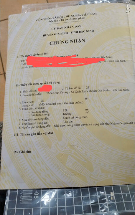 CHÍNH CHỦ RA LÔ ĐẤT MẶT QUỐC LỘ 17 GẦN SÂN BAY GIA BÌNH ,BẮC NINH
